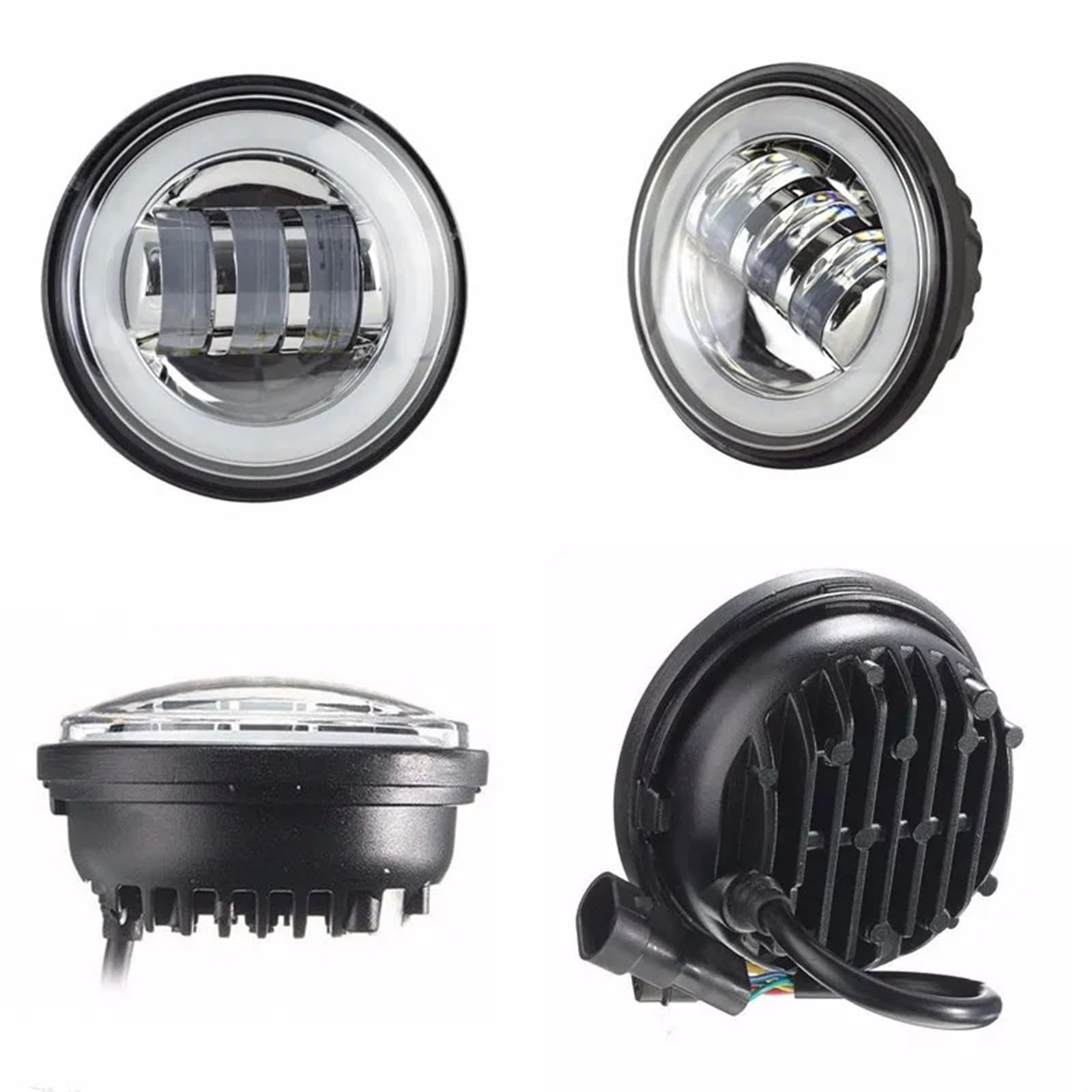 Moto Fari Stradali Spot Light Beam Per Fendinebbia Per Moto DRL, Luce Di Sorpasso Impermeabile