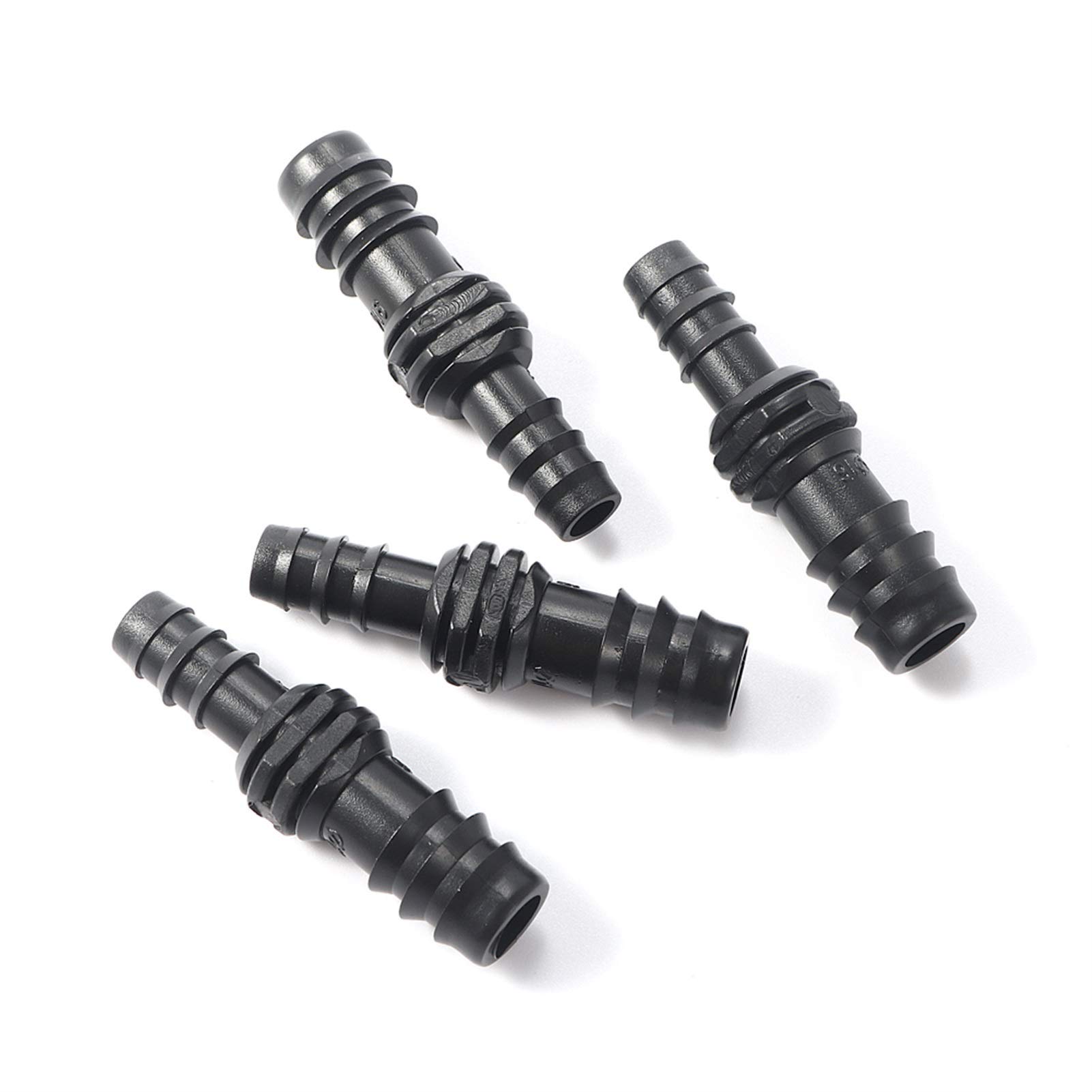 Kit de conectores conjuntos de manguera 200 PCS Plastics Barbed DN12 A DN16 Conectores reductores de tubos Jardín Irrigación de agua Manguera de agua PIE TUBO REPARACIÓN DE LOS JUNTAS DE ACOPLAMIENTO