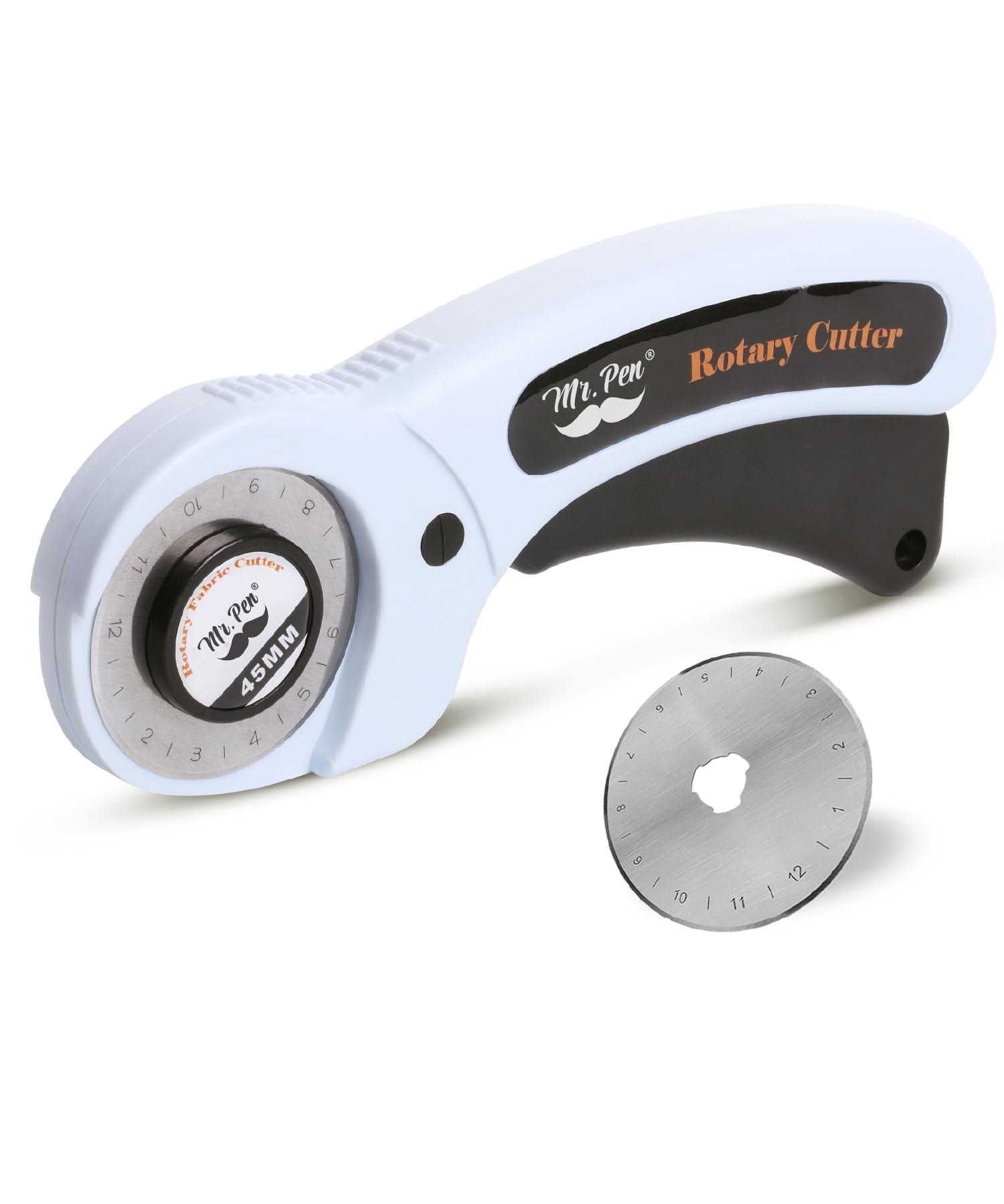 Mr. Pen- 45mm Rotary Cutter with 1 Extra Blade, Ergonomic Handle, Rotary Cutter for Fabric