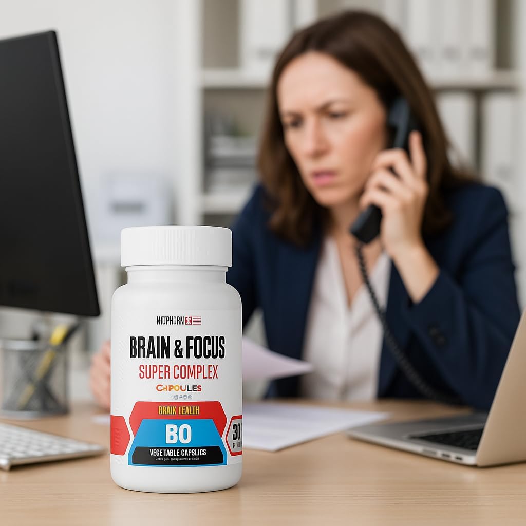 Brain & Focus Nootropic Super Complex Supplement for Brain Support and Performance, Improved Focus Memory and Mental Performance - Image 7