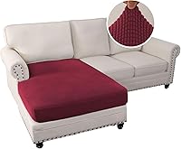 Vista 132 de H.VERSAILTEX 2025 New Sectional Couch Covers 8 Pieces Stretch Sofa Covers for Sectional Sofa Set Separate L Shaped Couch Cover for Both Left/Right