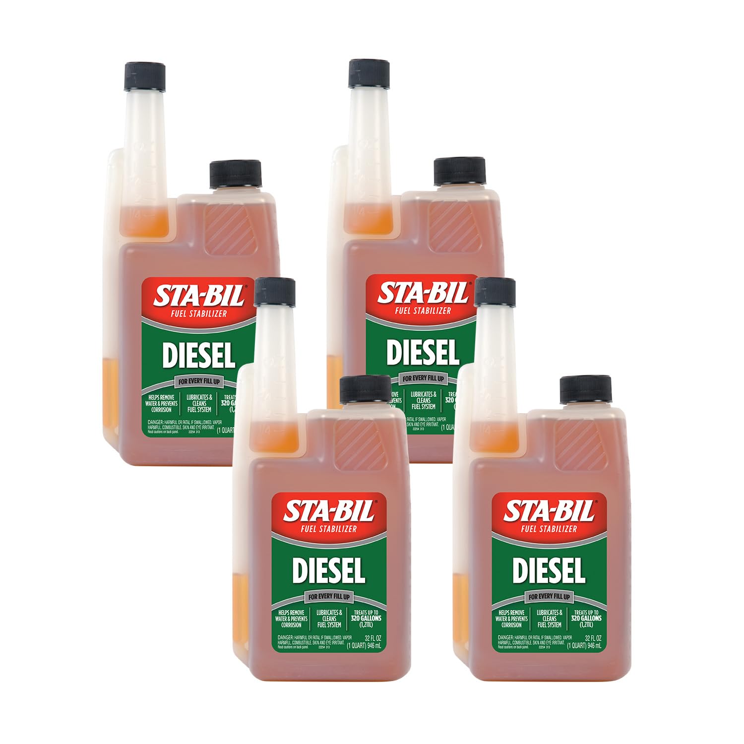 STA-BIL 22254-4PK Diesel Formula Fuel Stabilizer, (Pack of 4