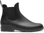 DREAM PAIRS Women's Chelsea Rain Boots Ankle Short Booties Waterproof Anti-Slip Outdoor Elastic Slip-On Garden Rain Shoes