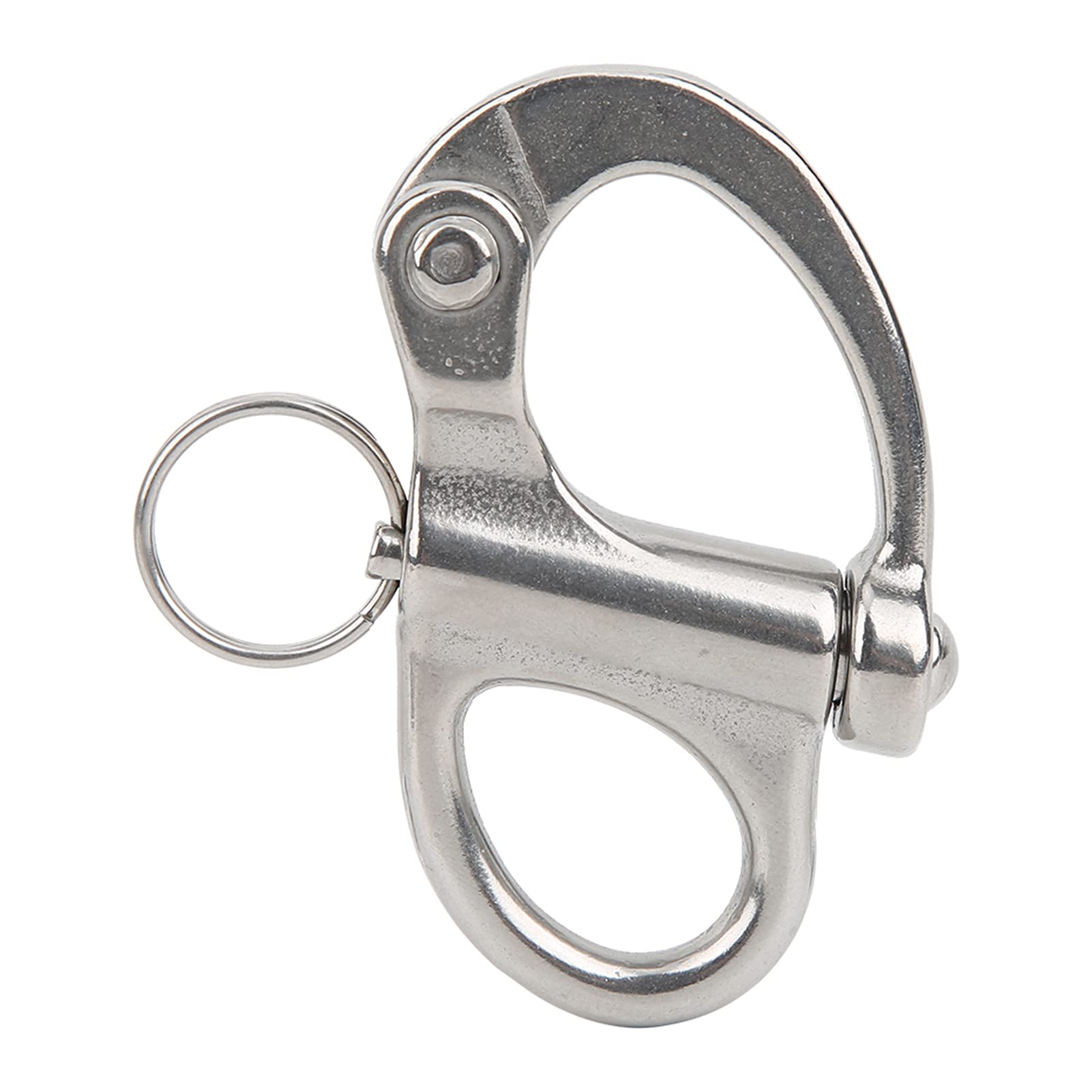 Primary Color Stainless Steel Snap Hook, Fixed Snap Hook, Hiking for Camping Outdoor Climbing (70MM)