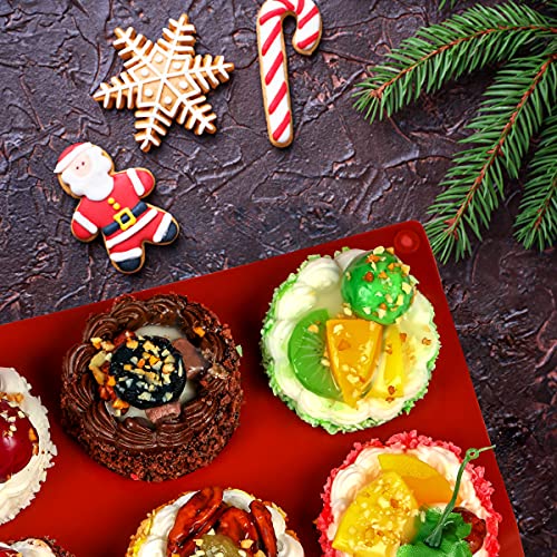 Silicone Molds Chocolate Molds Round Cylinder Candy Cookie Chocolate Oreos Molds(4 Pcs), Perfect Molds For Chocolate Covered Oreos, Cupcake, Candy, Pudding, Mini Soap Making (4, Brown) #TOP4