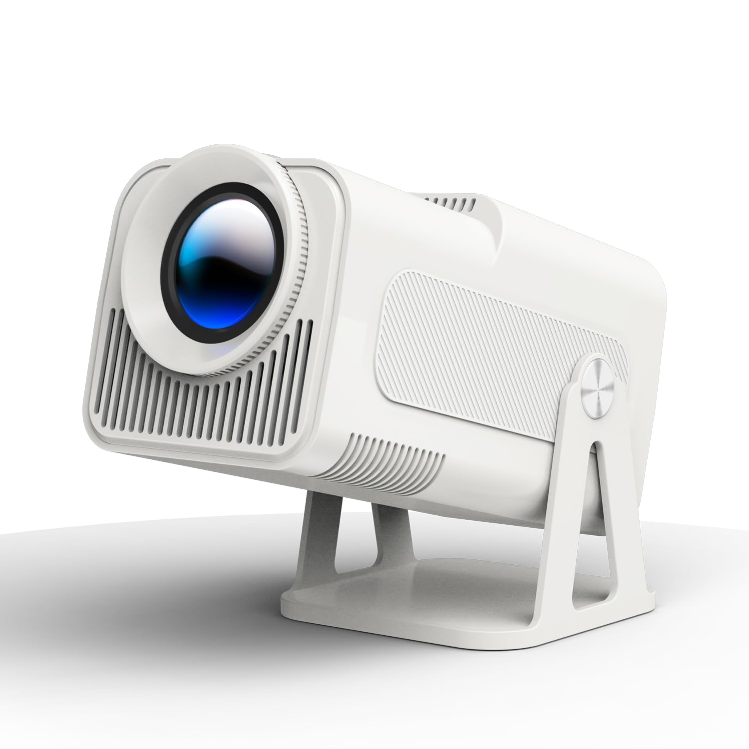 Magcubic Mini Projector with Wifi and Bluetooth, Built-in Android 13, Portable Smart 1080P Projector with 4K Support, Auto Keystone, Voice Control, HY320 NTV (White)