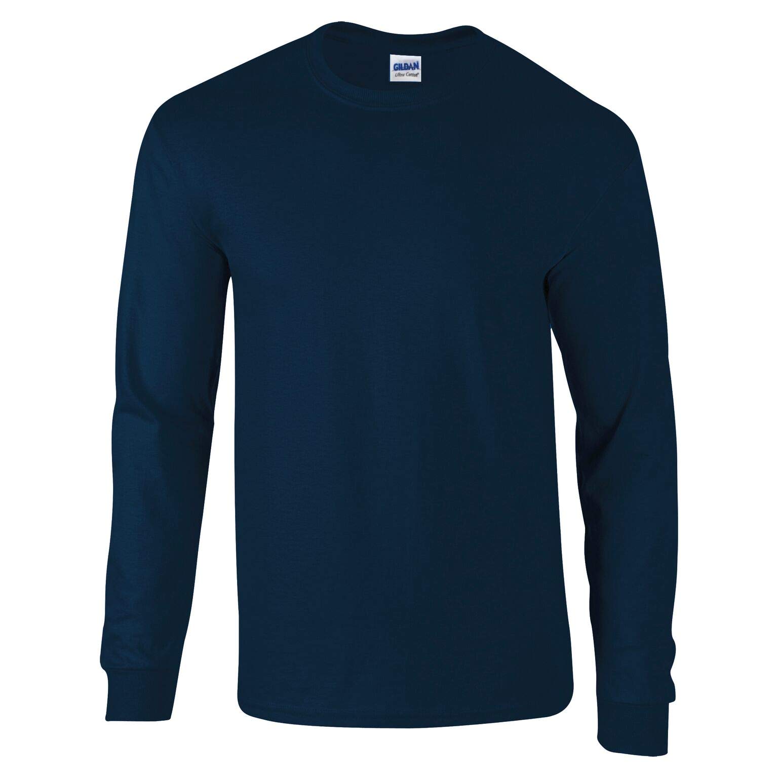 Gildan Ultra Heavyweight Maglietta A Maniche Lunghe - 100% Cotone, Pretrattato, Vestibilità Comoda, Taglie Uomo