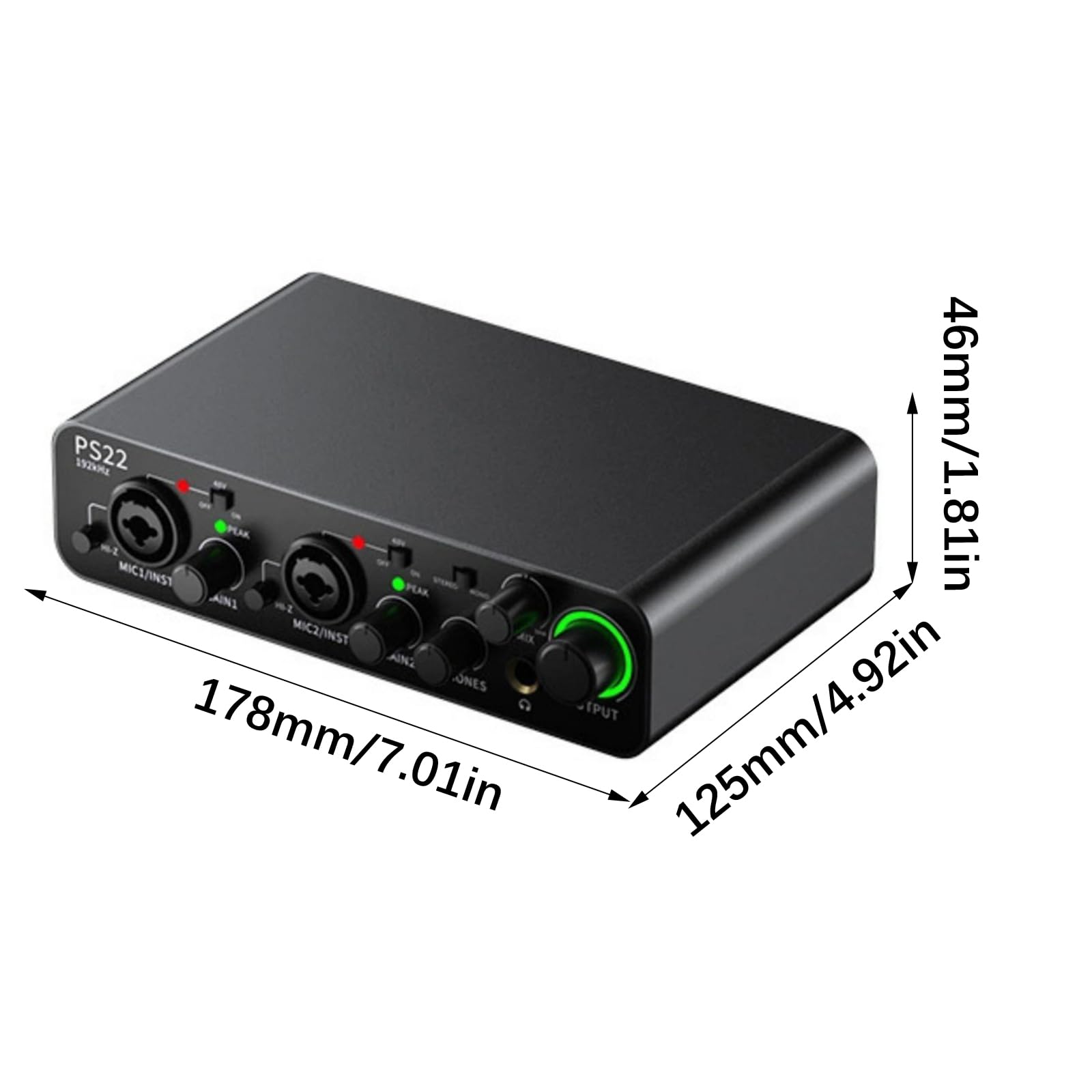 Interfacce audio USB professionali a 24 bit / 192 kHz per e streaming con ingressi multipli Plug and Play Scheda audio Plug and Play per podcast