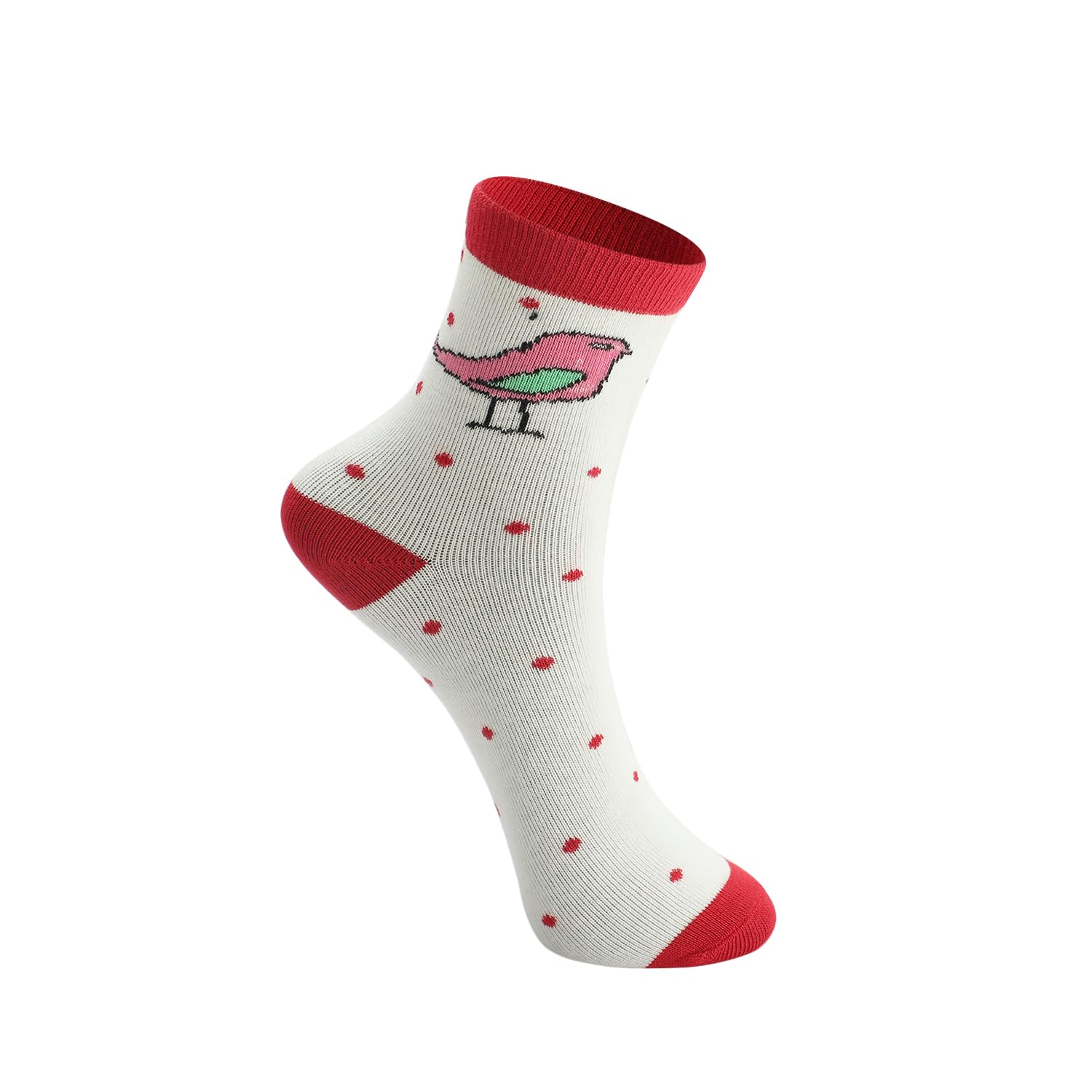 PRIMESOX MOVE ON Kids Girls Socks | Comfortable & Soft Printed Cotton Socks for Girls - Multicolor Pack of 5 Pairs (11-14 Years) - Image 7 thumbnail