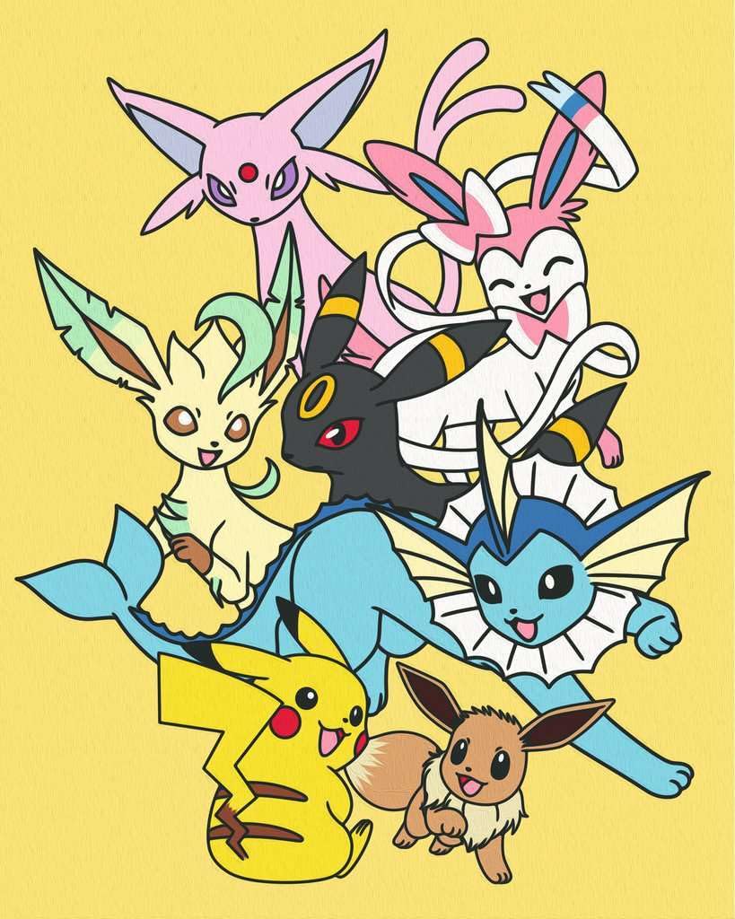 CreArt Adults Trend Pokémon - Eevee Evolutions