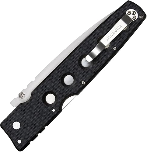 Miniatura 4 de COLD STEEL Hold Out S35VN - Cuchillo plegable de bolsillo con hoja ultraafilada de 7.2 pulgadas con mango G-10 de 6 pulgadas con bloqueo Tri-Ad y