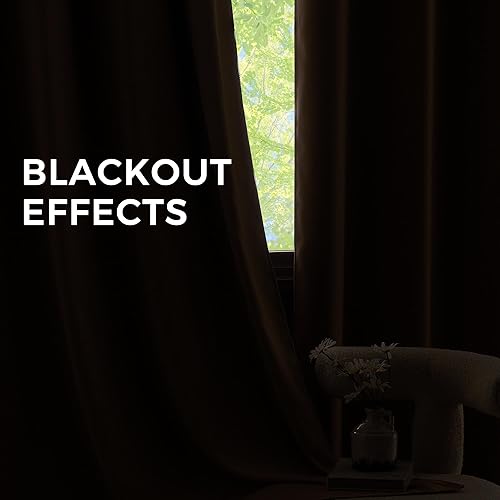 Miniatura 6 de NICETOWN Paneles de cortinas para oscurecer la habitación, 2 paneles, color gris, 52 pulgadas de ancho x 84 pulgadas de largo