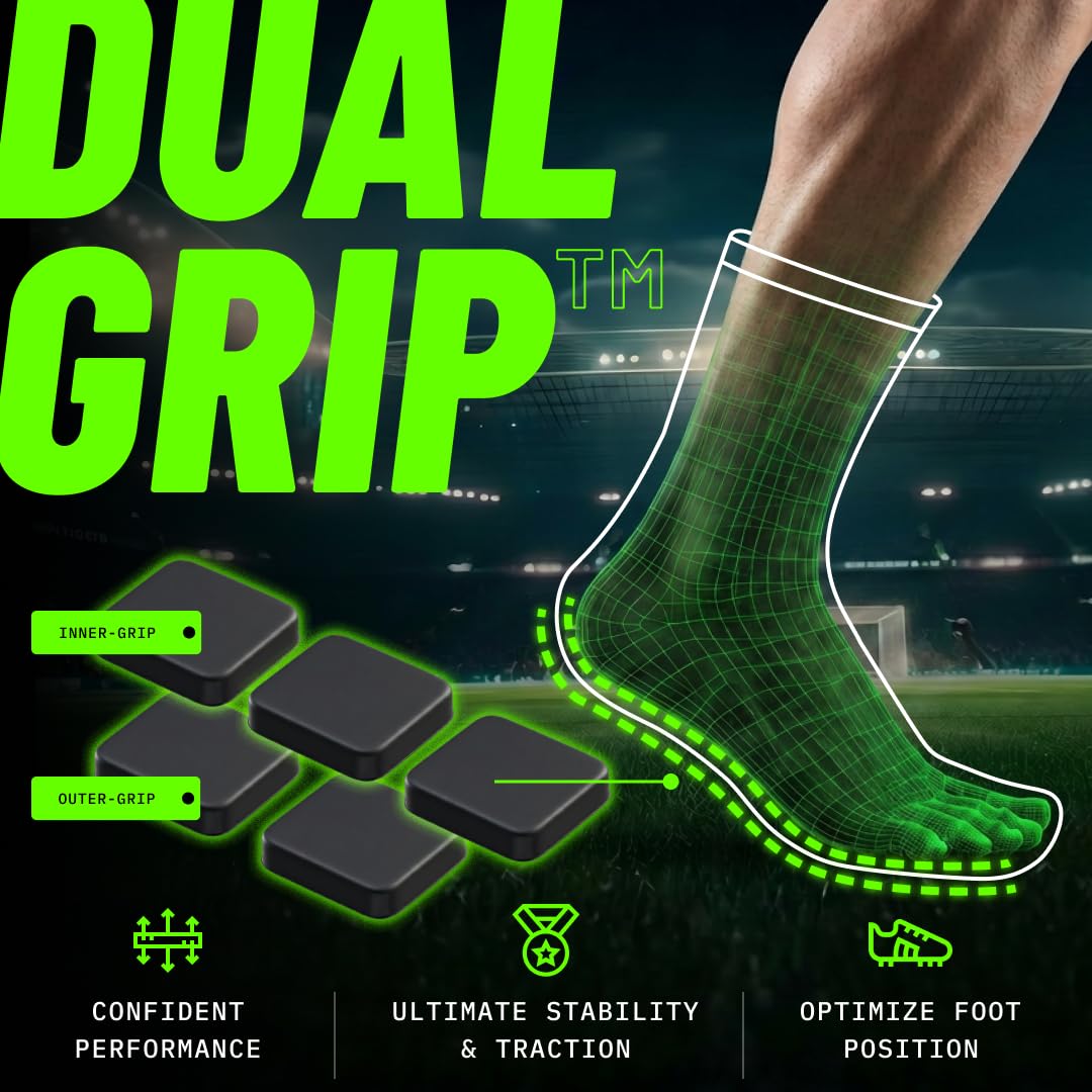 LUX Sports antidérapant Chaussettes de Football, antidérapant Chaussettes de Sport, Coussinets en Caoutchouc, DE Qualité supérieure, Basketball, Football, randonnée, Course à Pied, Noir, 39-45…