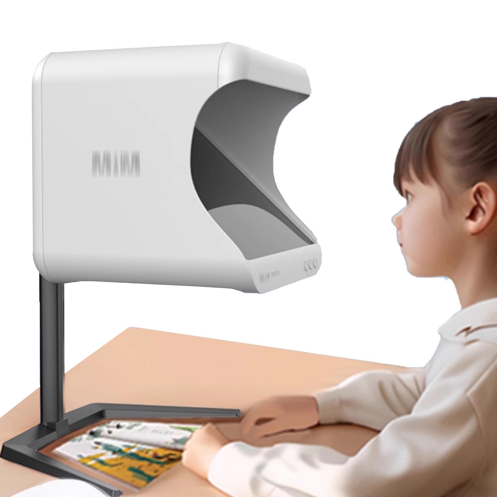 Pantalla de protección ocular para escritorio, espectro completo, brillo ajustable y temperatura de color, antiparpadeo, promueve la postura correcta al sentarse