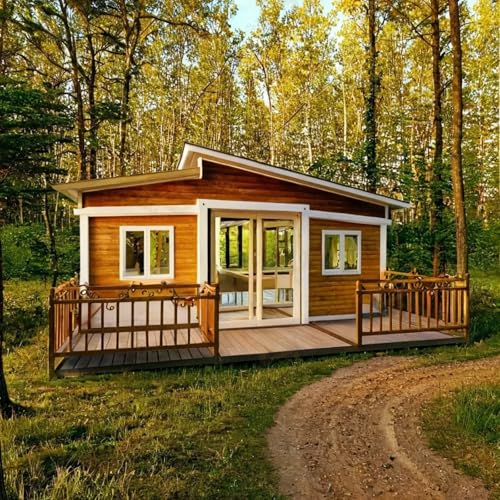 Prefab Tiny Home Modern Design Luxury Villa Houses Modern Extendable Container House with 2 Bedroom Tiny House 1 Kitchen Folding Boxable House to Live in