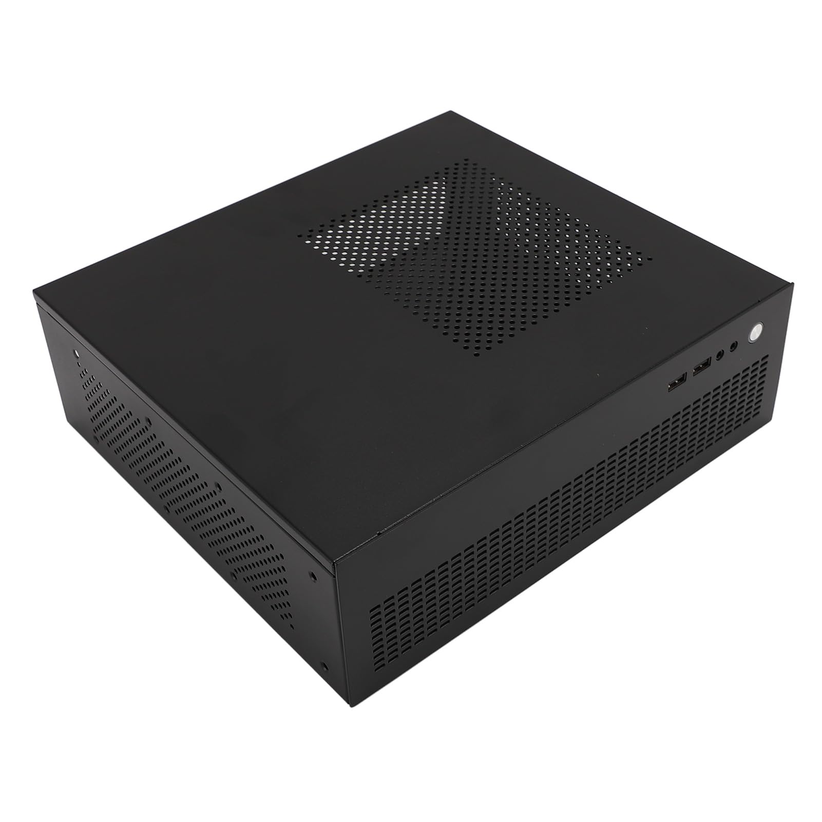 Ausla Obudowa MATX ITX Mini PC, materiał Stalowy, Dwa Wentylatory Chłodzące, Obsługa Dysków SSD HDD, Konstrukcja Komputera do Gier dla Płyt Głównych MATX ITX