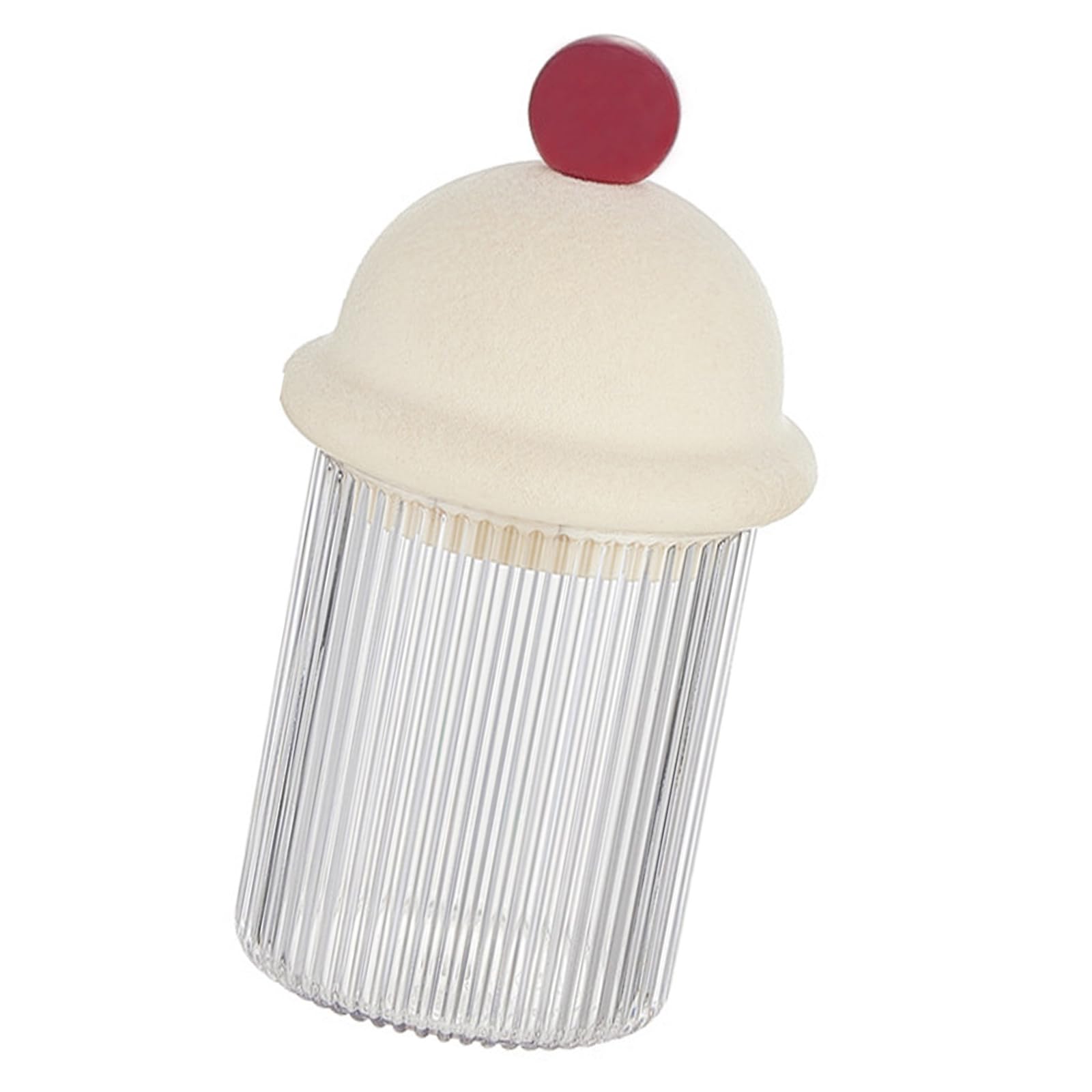 MICFENY Home Toothpick Box with Lid Storage Jar for Hair Ties and Cotton Swabs Hair Bands Organiser Bathroom Vanity Accessories