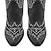 sexytag Over the Knee Cowboy Boots for Women Wide Calf Western Embroidered Thigh High Cowgirl Boots Pointed Toe Block Heel Pull-On Fancy Western Tall Boots Black Size 8