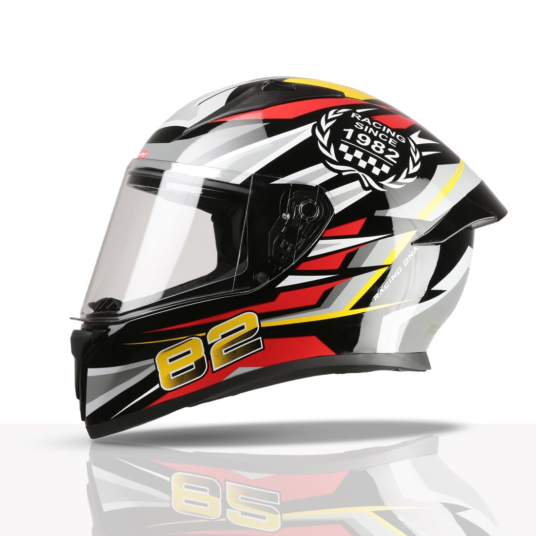 TVS Racing Titan Full Face Helmet – ABS Shell, UV Paint