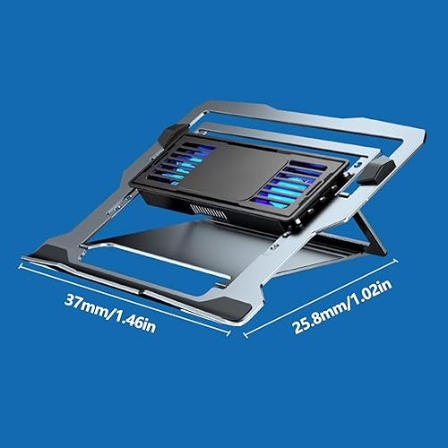Miniatura 8 de Gaming Laptop Coolers Fan Cooling Stand Quiet Fan for Heights Light Pad Laptop Cooling