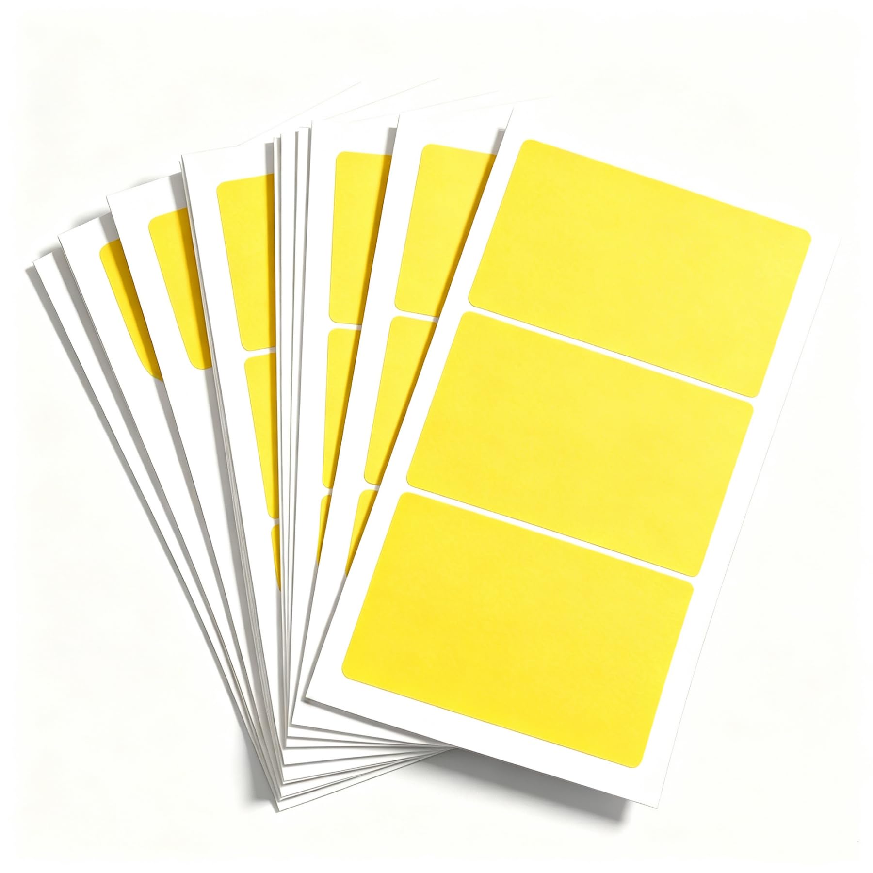 60 Pcs Large Yellow Sticky Labels 100 X 60 mm Plain (Yellow Square) โ image 1