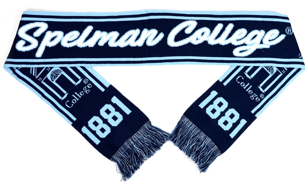 TCEShop Big Boy Spelman College S6 Knit Scarf [Navy Blue - 80