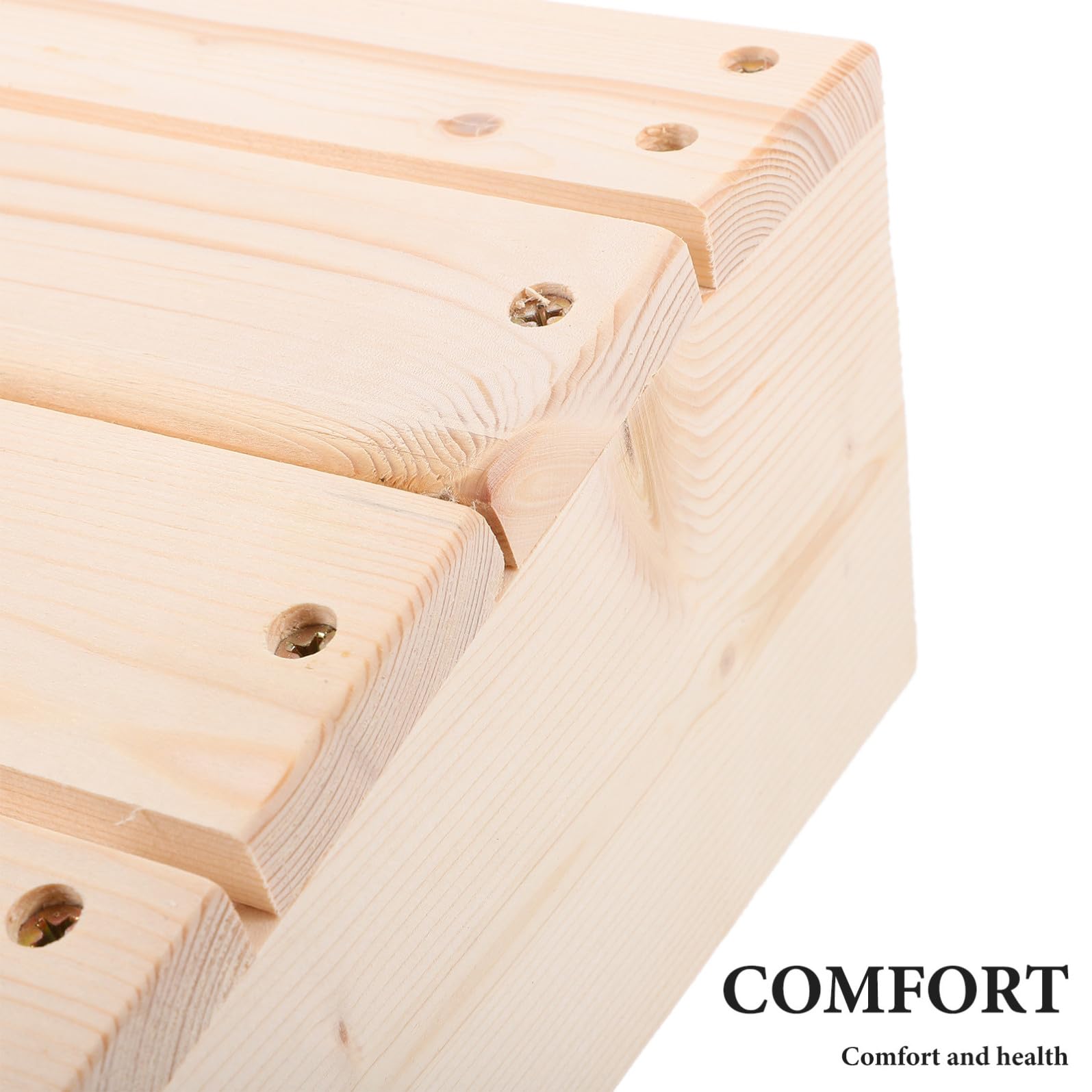 GALPADA Poggiapiedi e Design Confortevole in Legno Ergonomico Inclinato Superficie Antiscivolo per Ufficio e Casa Scrivania