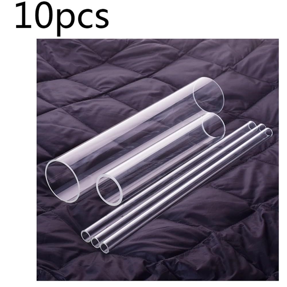 Attrezzature e forniture di laboratorio 10 tubi in vetro borosilicato alto da 3 mm/4 mm/5 mm, spessore 1,5, lunghezza 40 mm/80