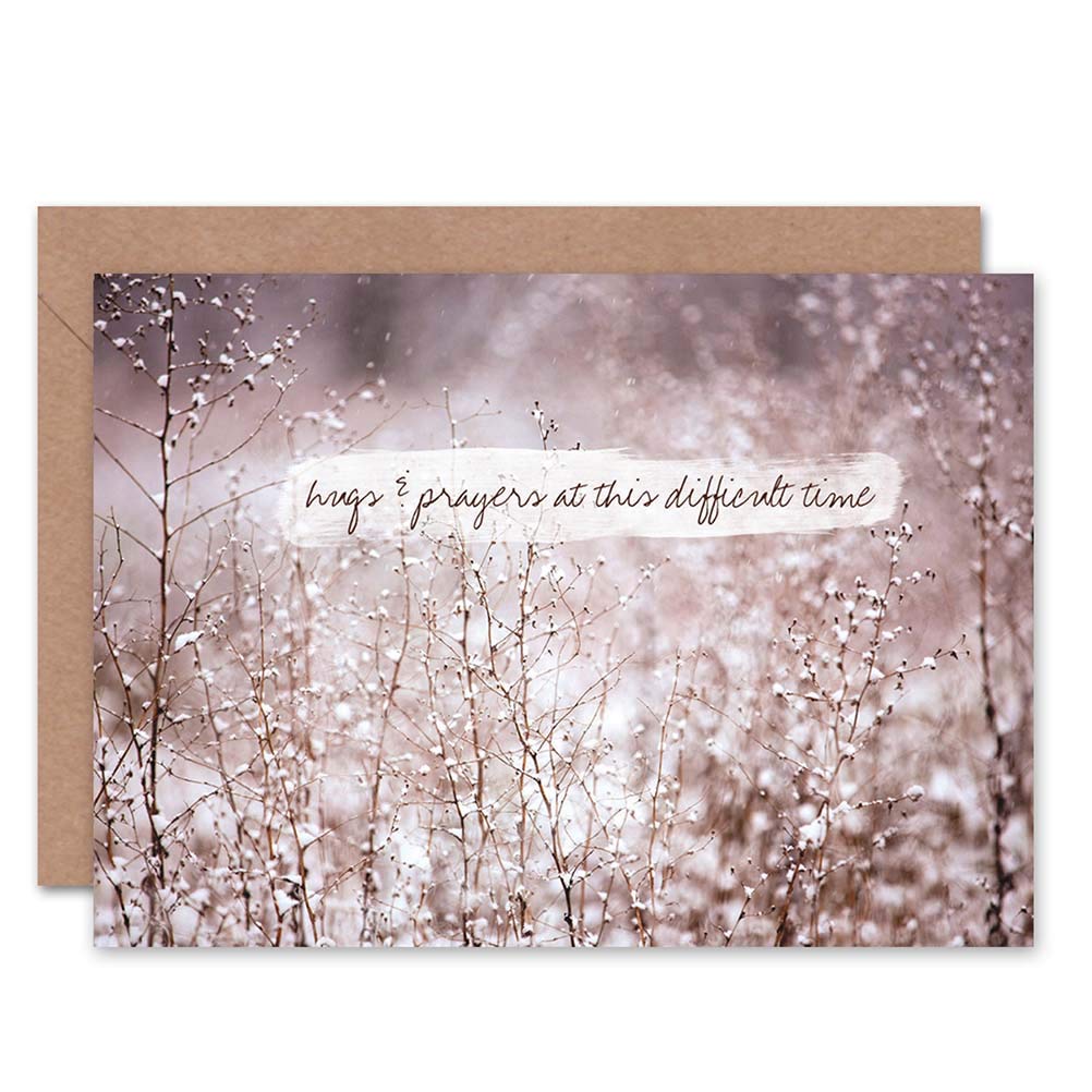 Wee Blue Coo CARD GREETING BEREAVED SYMPATHY PRAYERS HUGS