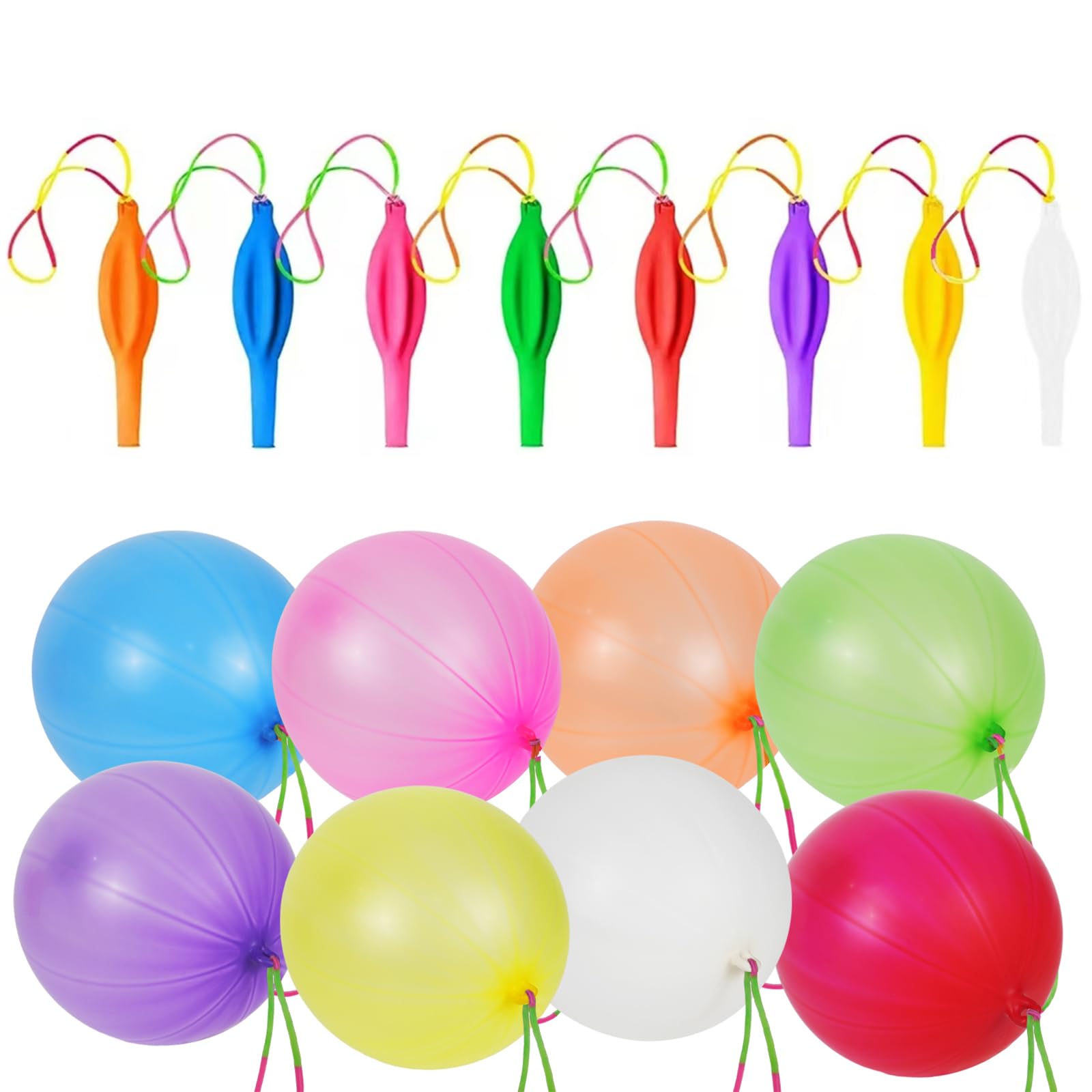 Neon Punch Balloons, (40-Pieces) Birthday Party Favors For Kids, Boys, and Girls, Stocking Stuffers for Kids, Heavy Duty, Pool Parties, Pinata Fillers, Easter Basket Gifts and More!