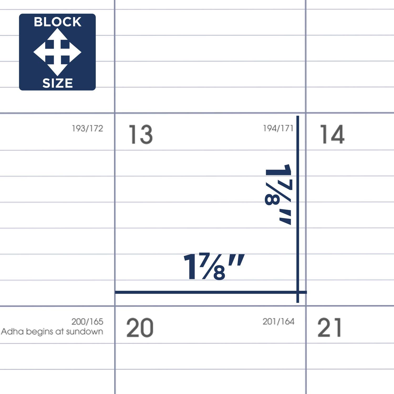 AT-A-GLANCE Agenda accademica 2021-2022, agenda settimanale e mensile, 12,7 x 20,3 cm, piccola, per scuola, insegnanti, studenti, DayMinder, carbone (AYC20045)