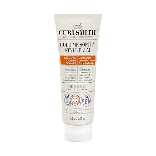 Curlsmith - Hold Me Softly Style Balm - Crema vegana suave para peinar cabello ondulado y rizado aspecto natural 8 onzas lĂquidas Curlsmith - Hold Me Softly Style Balm - Crema vegana suave para peinar cabello ondulado y rizado aspecto natural 8 onzas lĂquidas