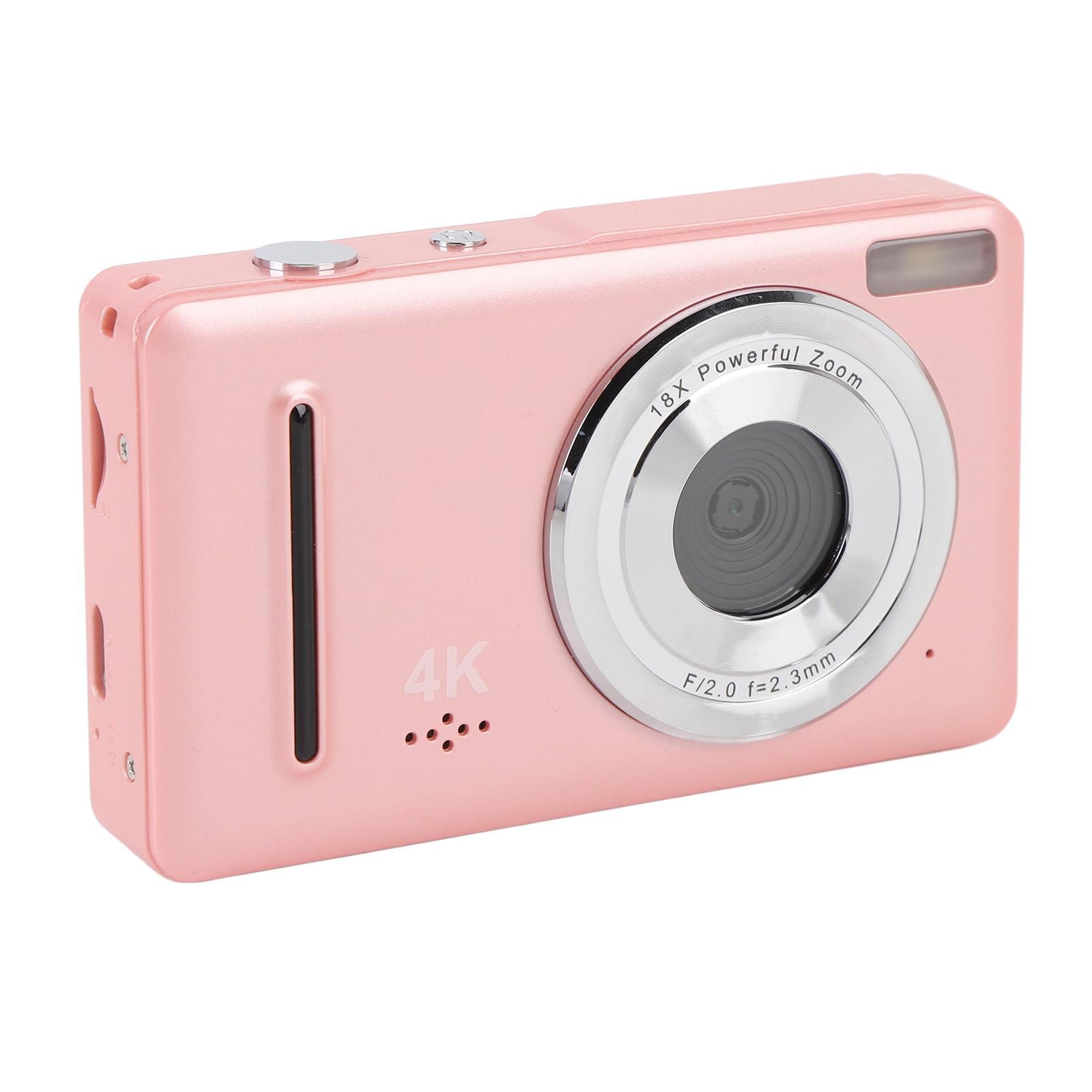 4K Digital Camera, 18X Zoom Video Camcorder with 2.4 Inch Screen for Photography, 64MP Portable Compact Travel Camera for Beginners Teens Adults (White) (Roseate)-picture-17