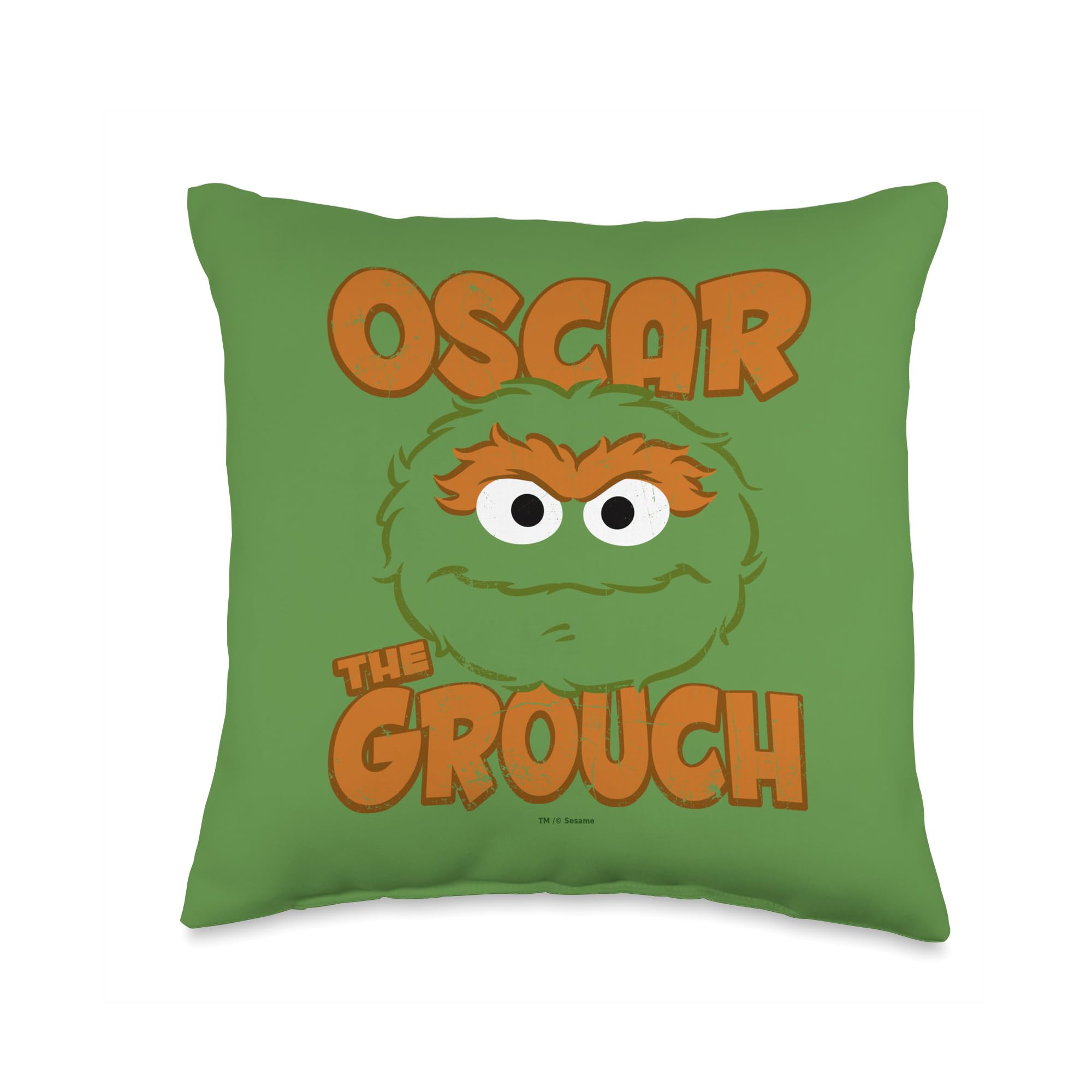 Coussin sandwich Oscar Sesame Street multicolore pour décorer un salon geek ou enfant