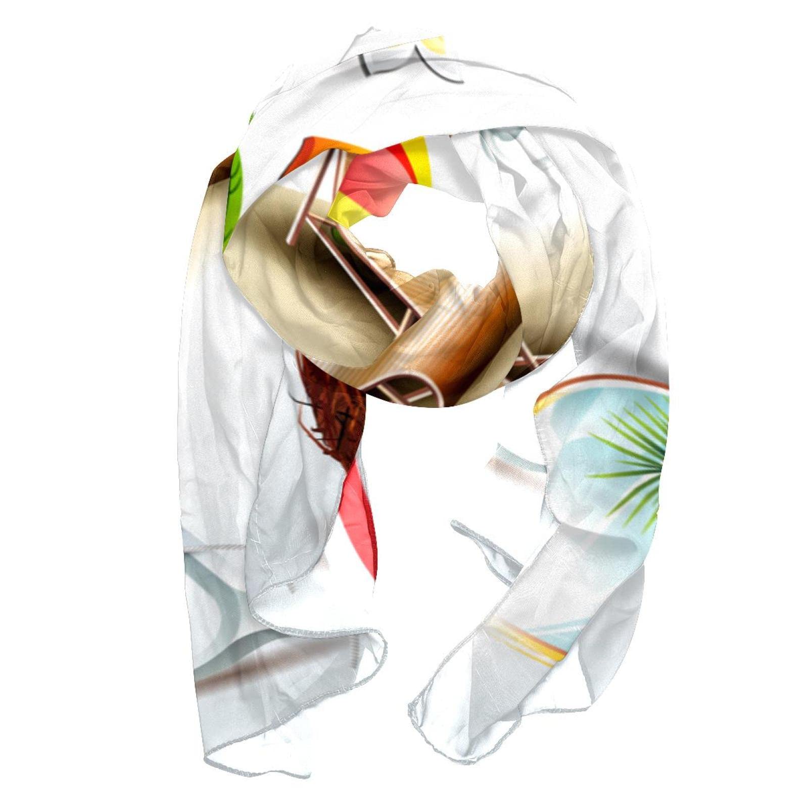 GenericHead Scarf Fashion Chiffon Hair Scarf Scarves for Women Summer Elementz-01