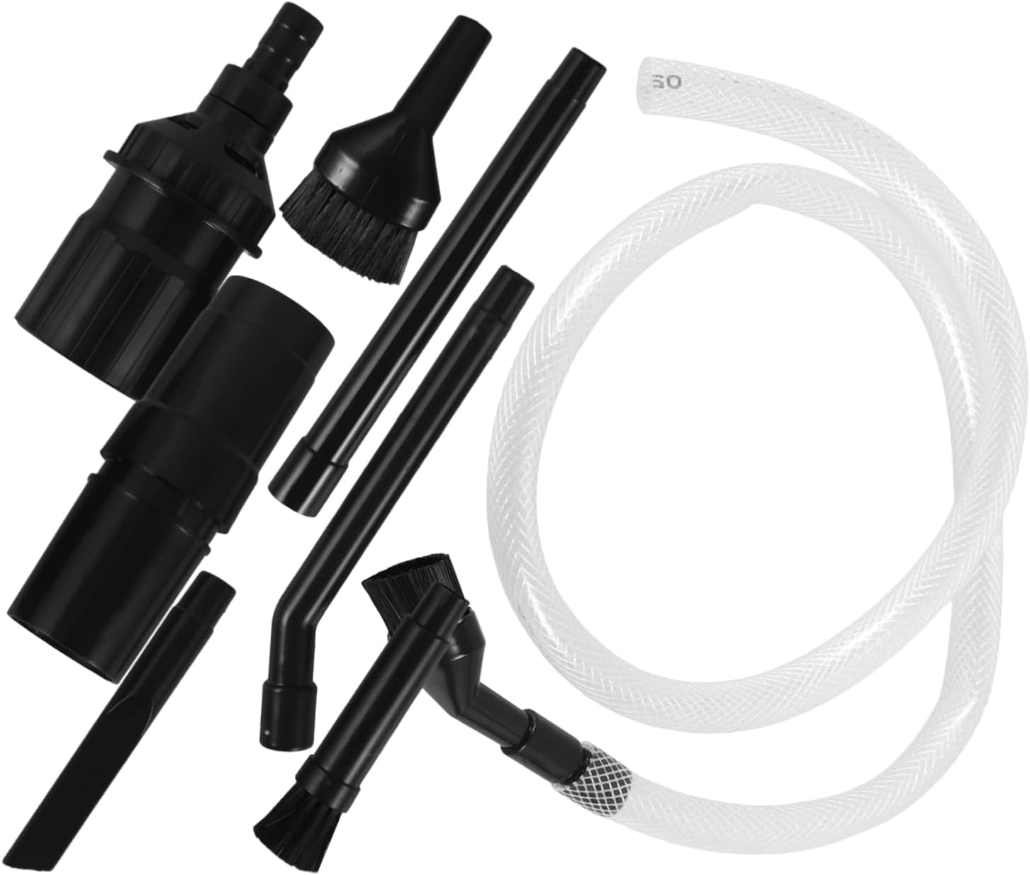 5sets Vacuum Brush Kit Multi-Functional Attachment Vacuum Cleaners for Cleaning Cars Electronics and Air Conditioners Easy to Install