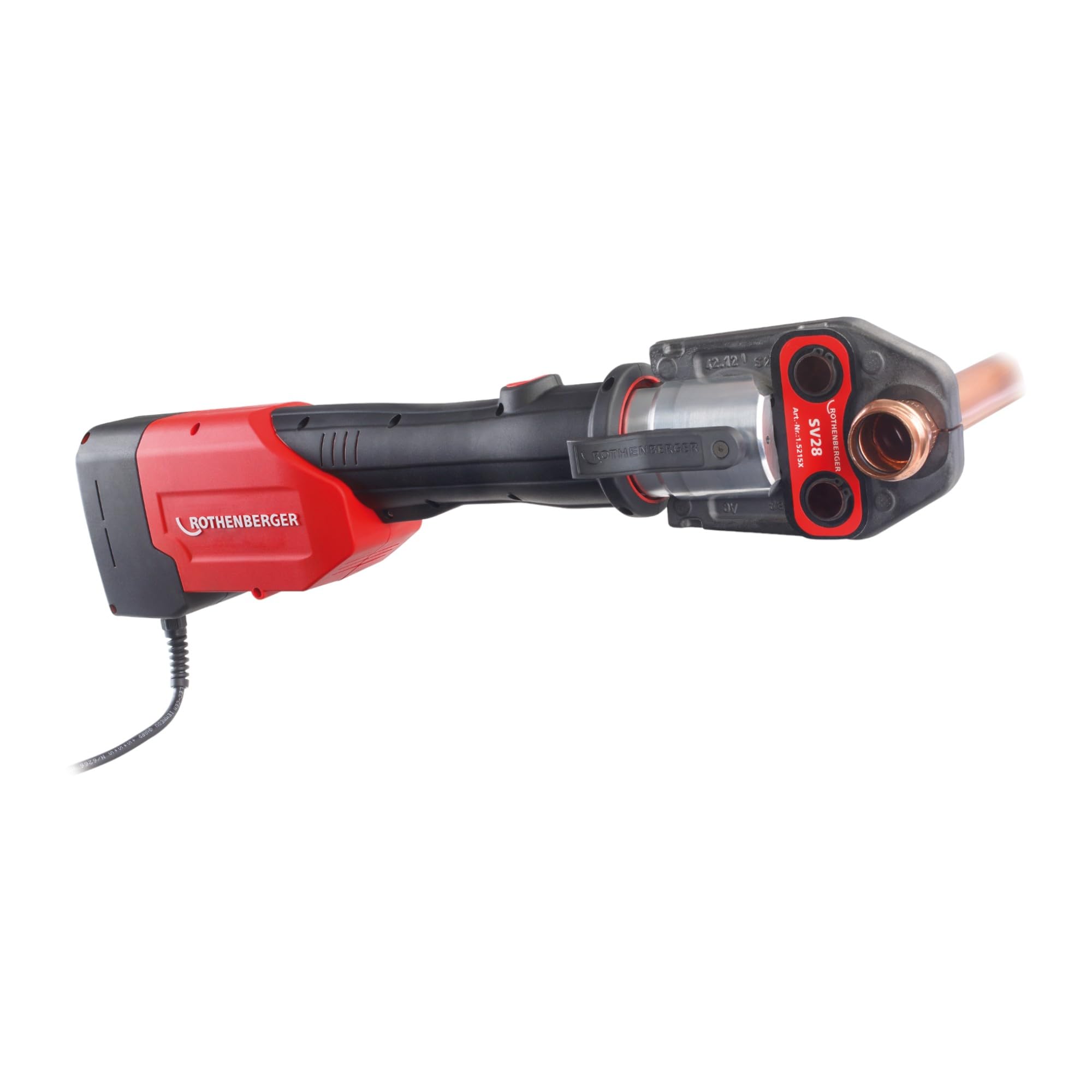 ROTHENBERGER ROMAX 3000 AC Basic Set Pressmaschine, 32-34kN Kolbenkraft | 1000001001 | Presswerkzeug für Rohre, Rohrpressmaschine