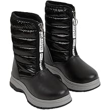 Tonny Black Unisex  ocuk  i me Kar Botu Kal n Termo Taban S cak Astarl   n  Fermuarl  K l k Spor Bot