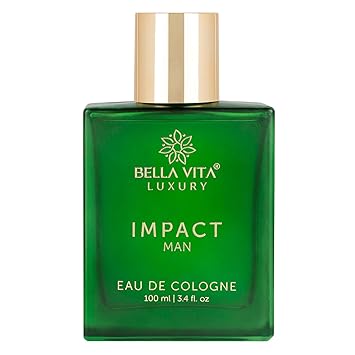 Bella Vita Luxury IMPACT MAN Eau De Cologne Perfume with Mandarin Orange, Patchouli, Cedar | Woody, Citrusy Long Lasting EDC Fragrance Scent for Men 100Ml