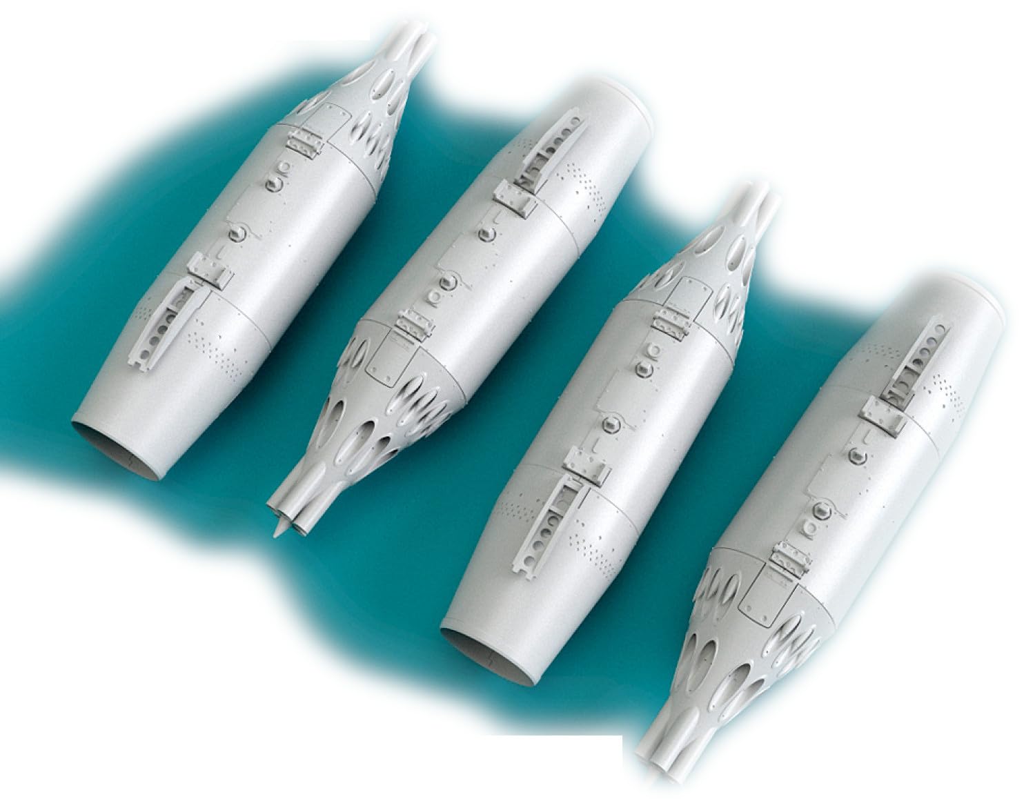 Les Kit 1/48 Russian Air Force UB-32A-24 Rocket Ammo Pod for Helicopter Plastic Model Parts RSK48-0311