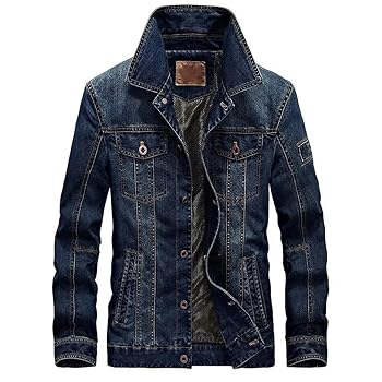 ジャケット・アウター stretch denim long sleeve jacket Men's Denim Jacket Coats Spring Long Sleeves Denim Loose