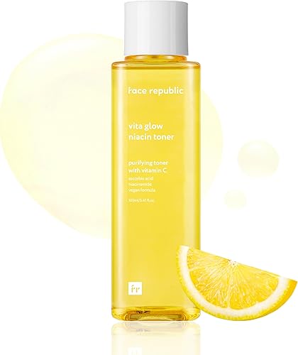 Face Republic Vita Glow - Tóner de niacina de 5.4 fl oz, complejo vitamínico, vitalizante y purificante, 7 ácidos hialurónicos, sin fragancia