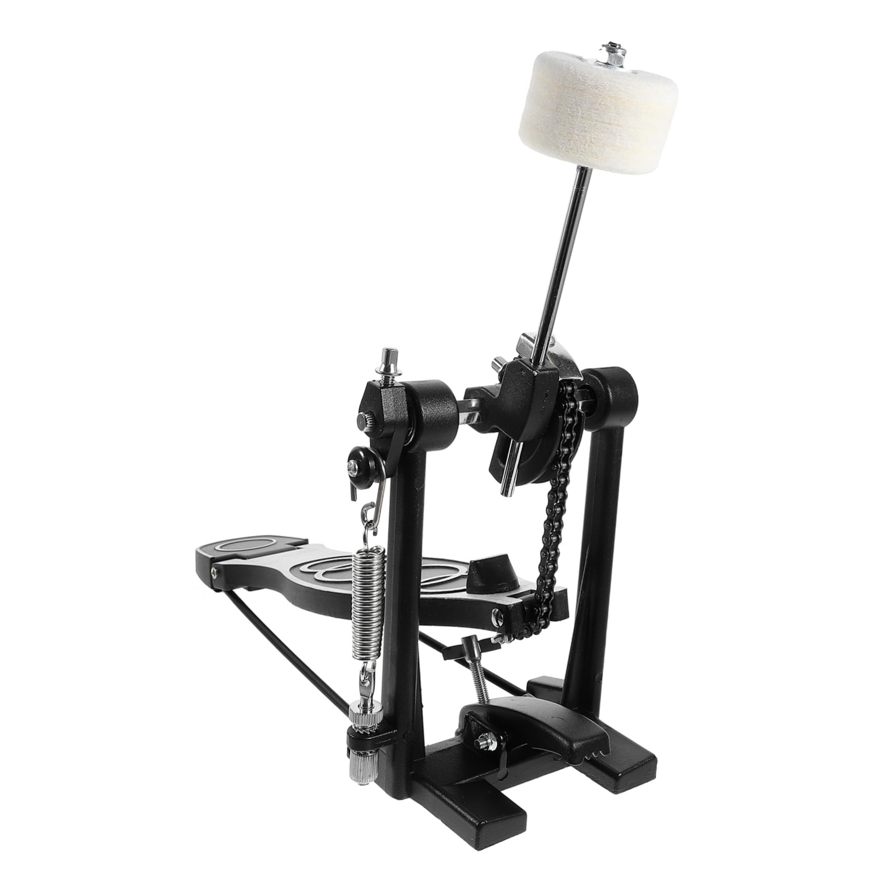 CLISPEED Pedale Per Grancassa Singolo Antiscivolo in Feltro Regolabile, Accessorio Di Ricambio Per Batteria e Strumenti a Percussione, Per Esercitarsi e Batteristi Jazz