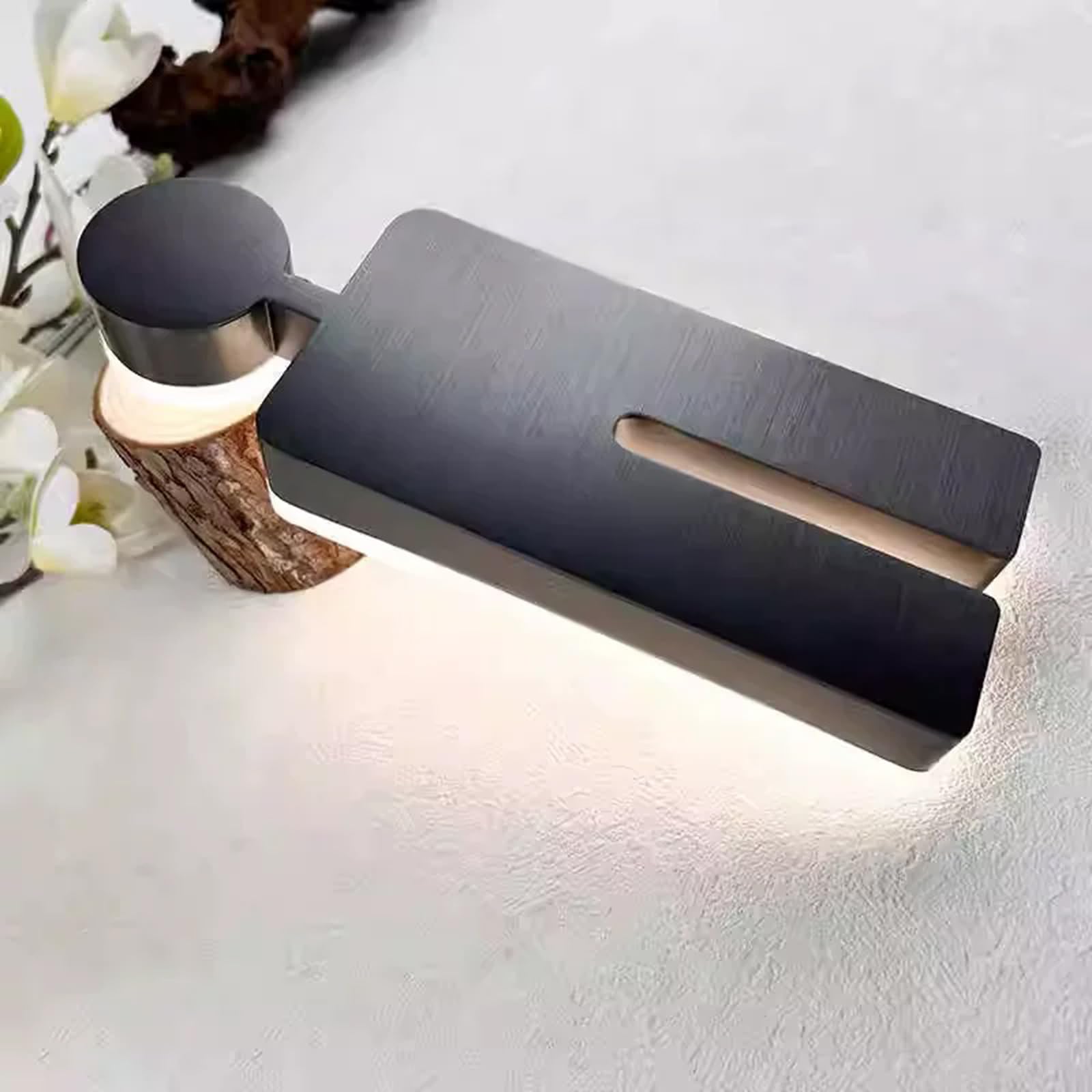 Señal de baño – Identificador de inodoro de acero inoxidable para hombres y mujeres, soporte de pared iluminado para hoteles, oficinas, restaurantes y espacios públicos