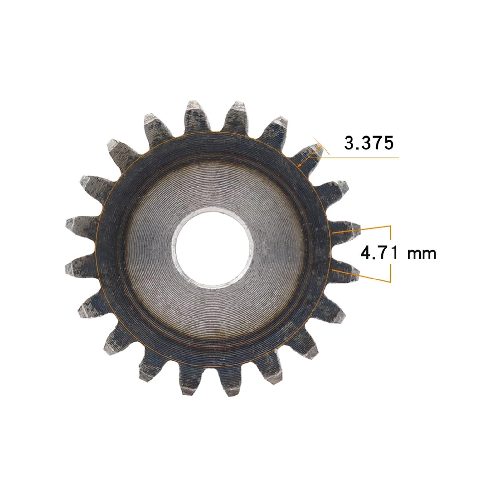 1 szt. Koło zębate cylindryczne 1,5M-63/64/65/66/67/68/69/70/71/72 zęby SC45# Materiał stal węglowa Płaskie koło zębate Częstotliwość zębów(1.5M72T - Bore 16 mm)