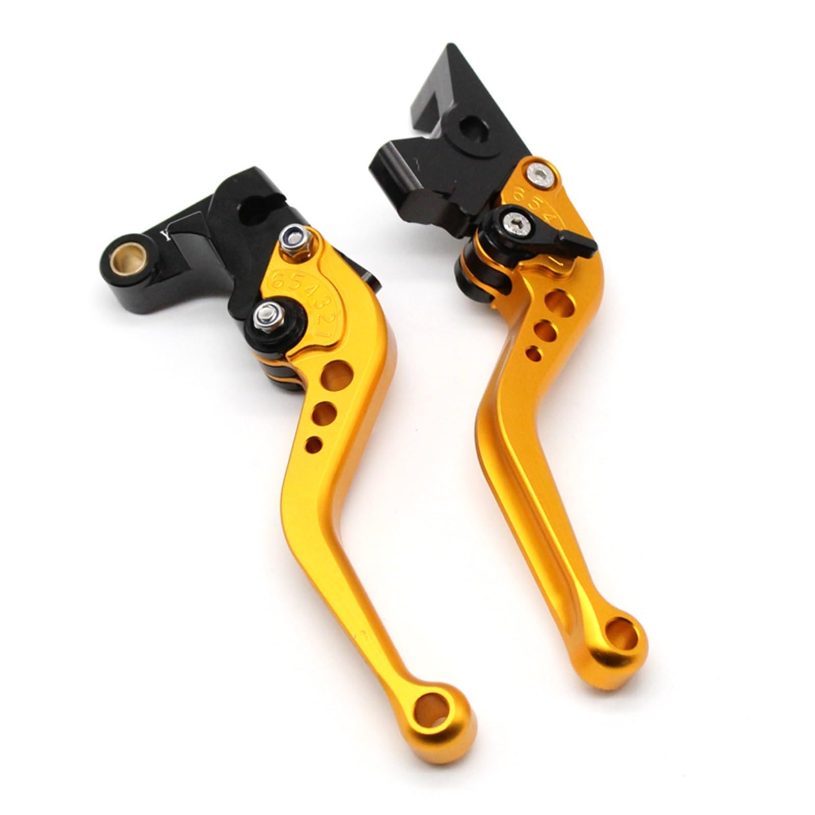 Cubecmq Short Yellow Clutch Brake Lever For Suzuki Vl125 For Intruder 00-07 Gz125 For Marauder 98-00 Gz250 For Marauder 99-00 Motorcycle Brake Clutch Levers Motorcycle Brake Clutch Lever(Short Yellow)