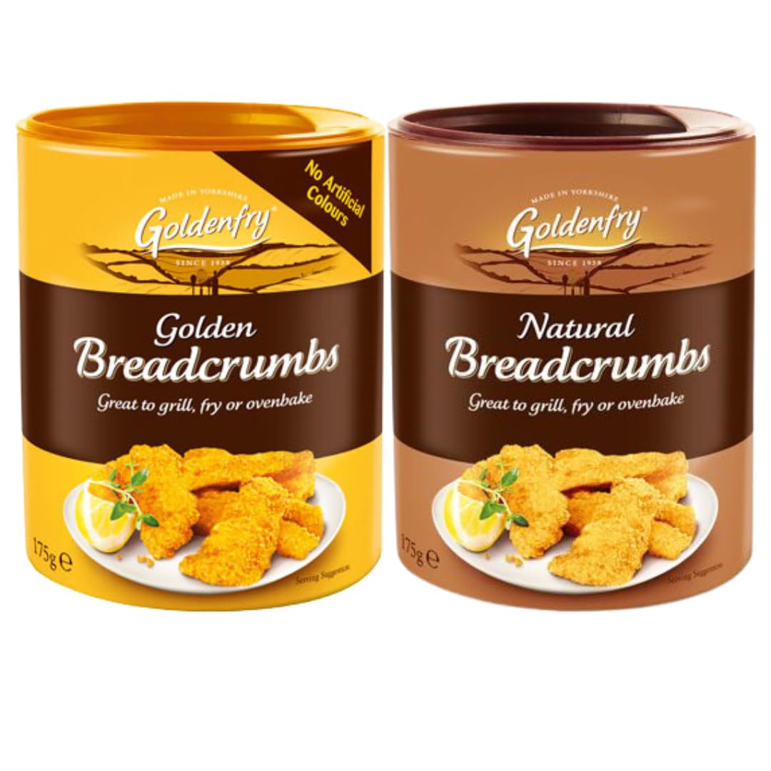 Breadcrumb Bundle with Goldenfry Golden Breadcrumbs 175g With Goldenfry Natural Breadcrumbs 175g (2 Pack)