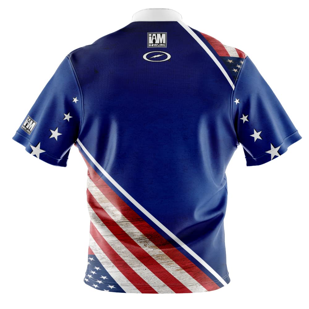 Logo Infusion Dye-Sublimated Bowling Jersey (Sash Collar) - I AM Bowling Fun Design 2029-ST - Storm (Large)