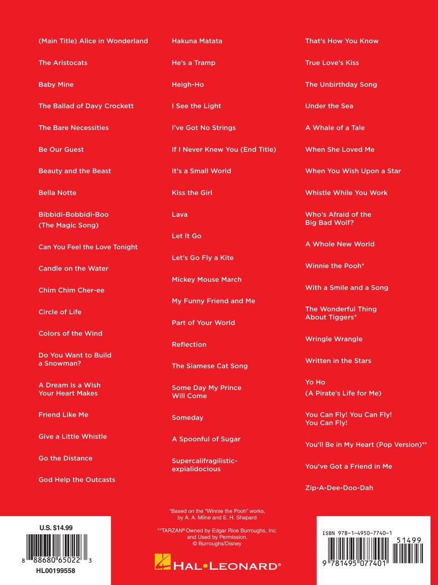 Disney Super Easy Songbook | Easy Piano Sheet Music for Beginners | 60 Classic Disney Songs with Lyrics and Chord Diagrams | Piano Music Book for Kids Students and Teachers | Fun Learning Gift - Image 2