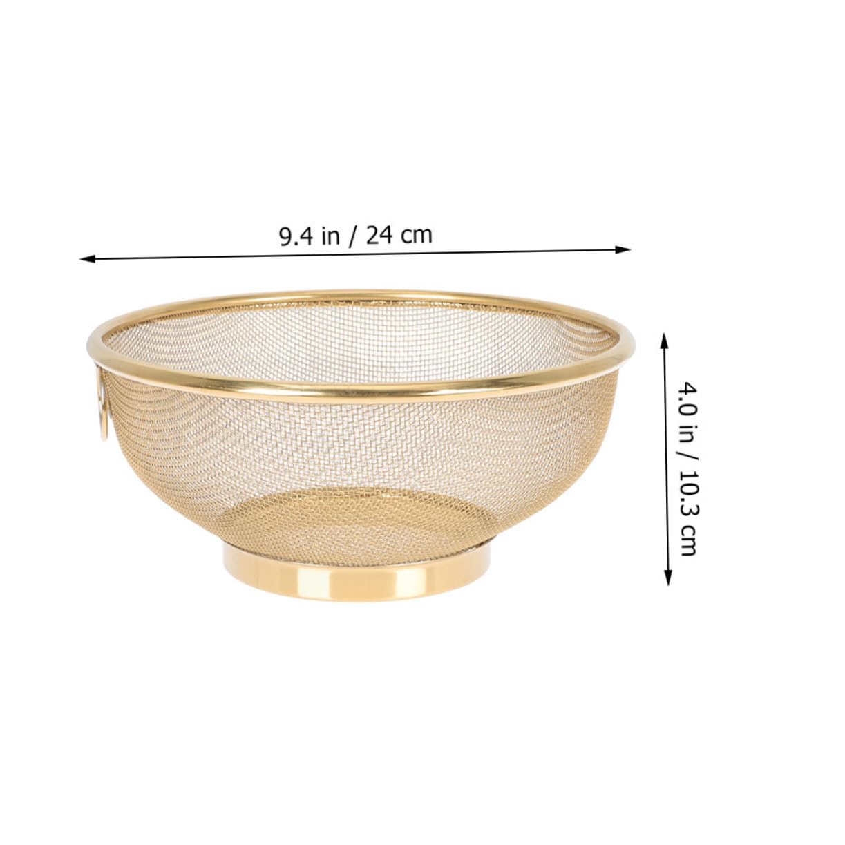 Cabilock Stainless Steel Mesh Oil Filter Residue Screen Rice Cleaner Colander Bowl Fine Mesh Strainer for Kitchen